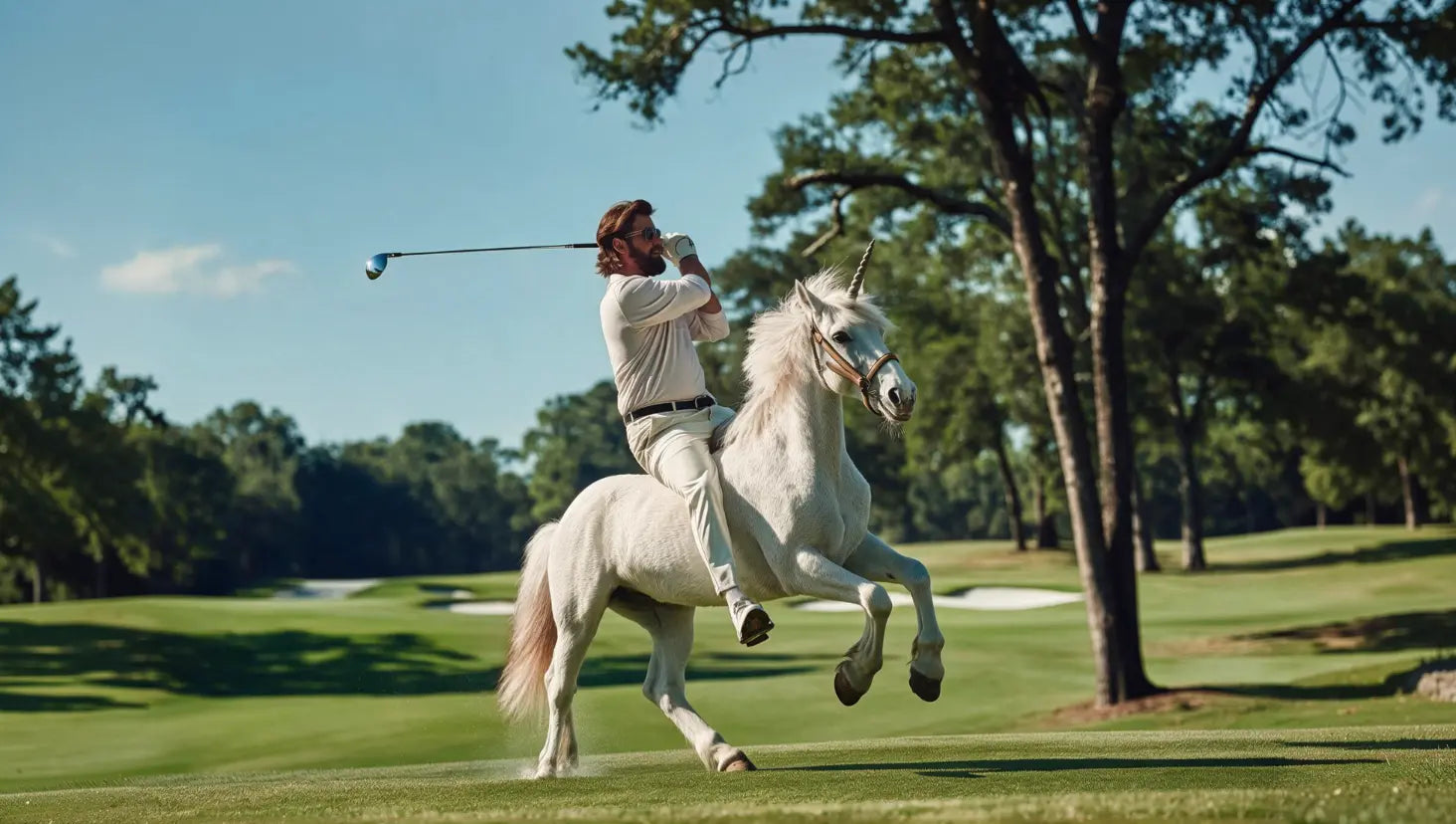 Unicorn golfer