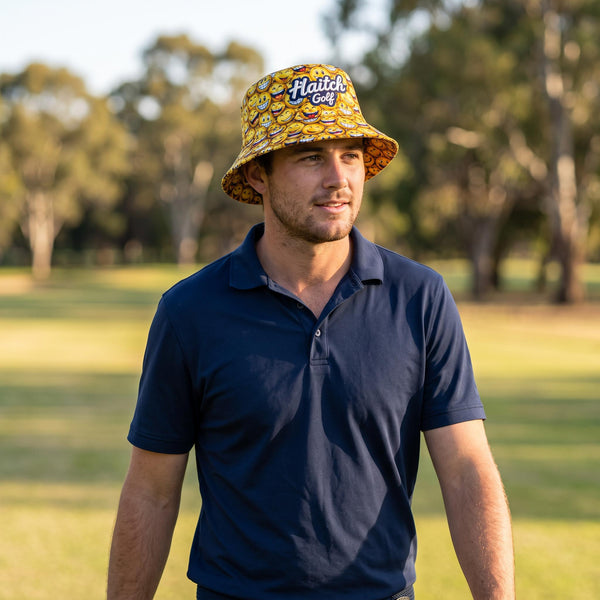 Haitch Golf Smiley Face Bucket Hat - Haitch Golf
