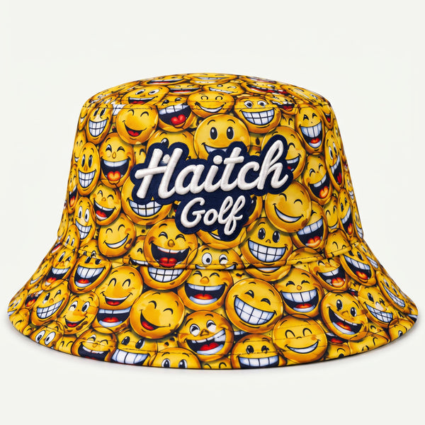 Haitch Golf Smiley Face Bucket Hat - Haitch Golf