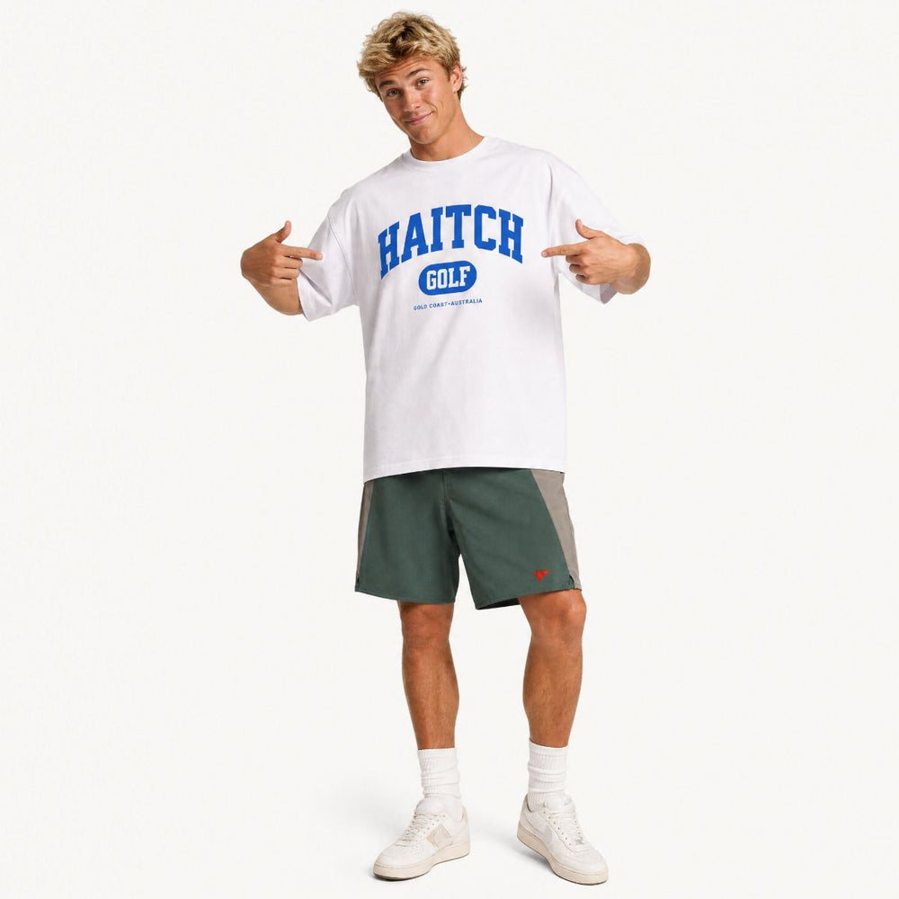 Haitch Golf Unisex Boxy Oversized T-Shirt - White - Haitch Golf