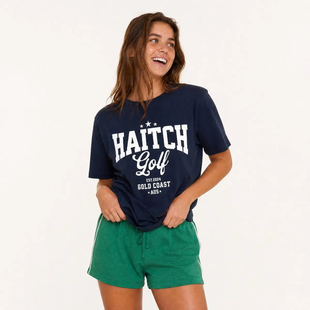 Haitch Golf Varsity Logo Unisex Staple T-Shirt - Navy - Haitch Golf