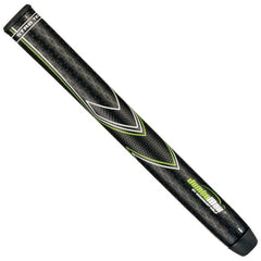 JUMBOMAX STR8 TECH NON - TAPERED SWING GRIPS - BLACK/GREEN - Haitch Golf