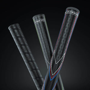 JUMBOMAX STR8 TECH NON - TAPERED SWING GRIPS - BLACK/GREEN - Haitch Golf