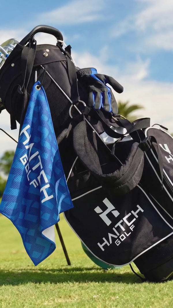 Haitch Golf monogram golf towel